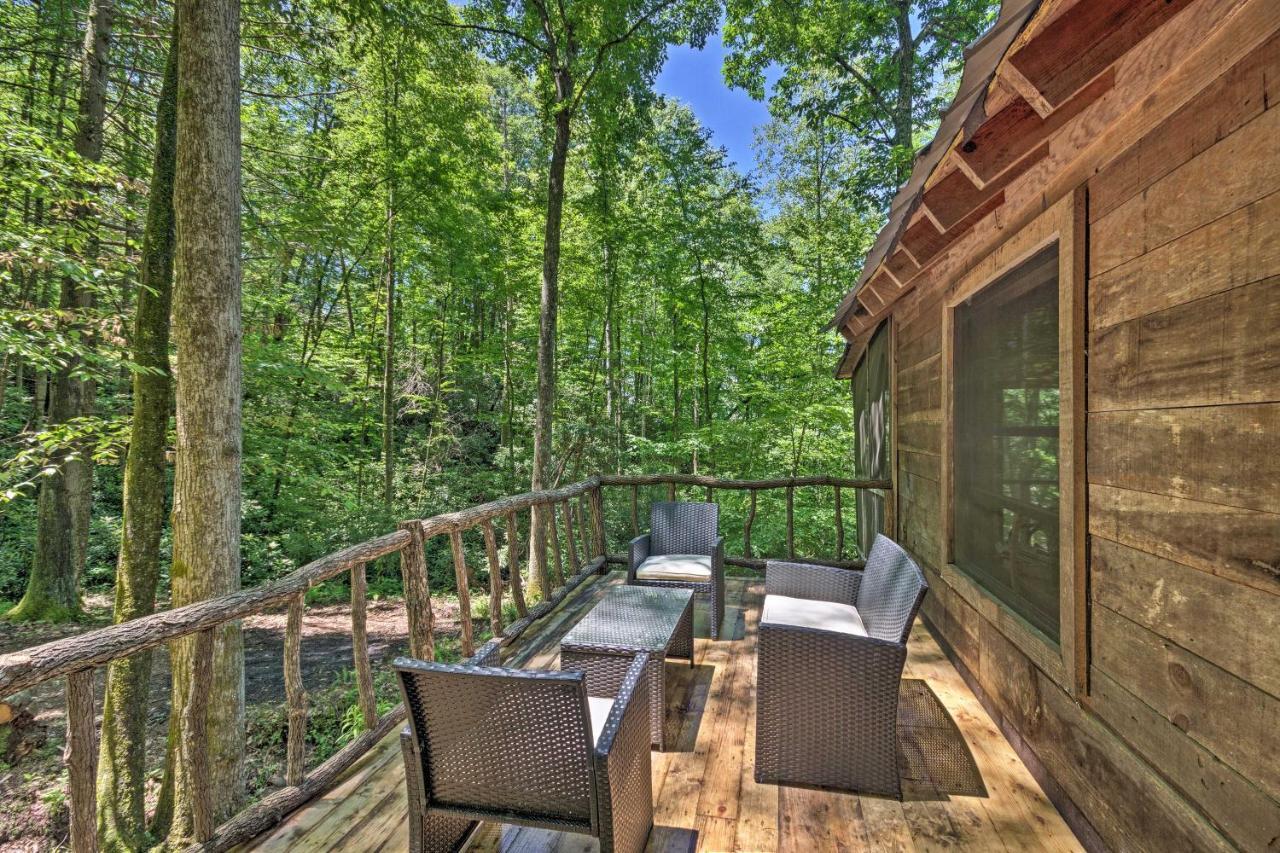 Creekside Cabin With Deck In Pisgah Forest! Barnardsville エクステリア 写真