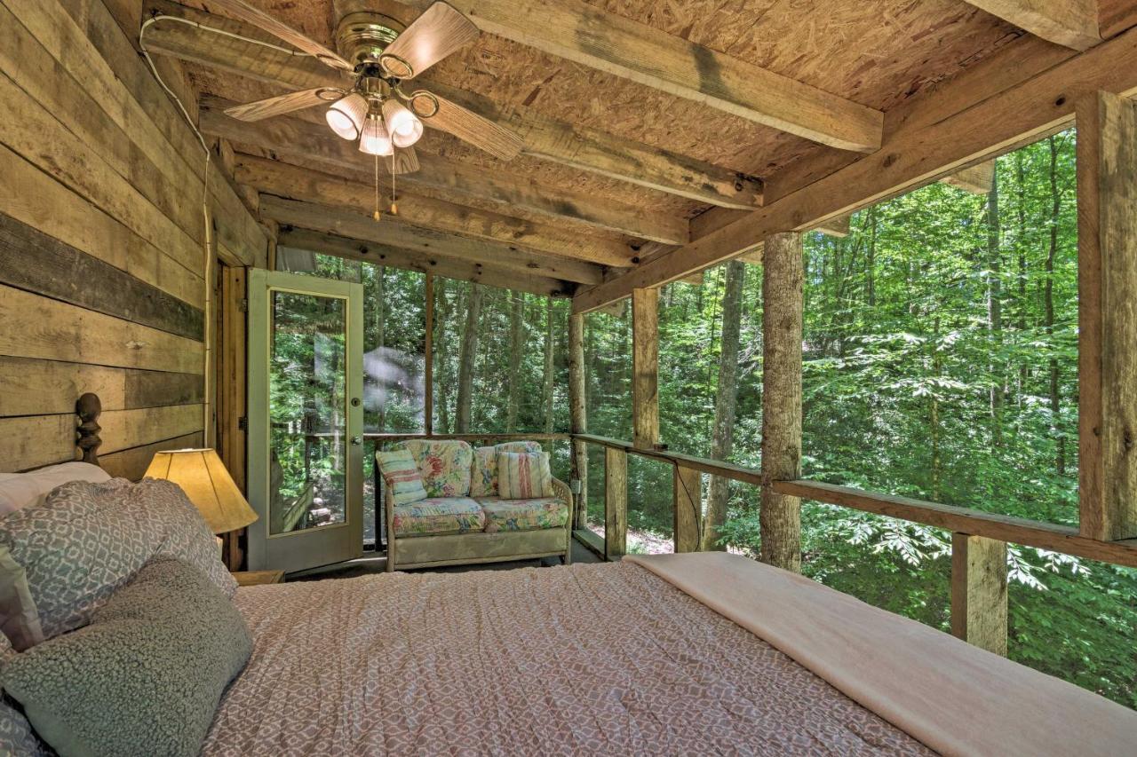 Creekside Cabin With Deck In Pisgah Forest! Barnardsville エクステリア 写真