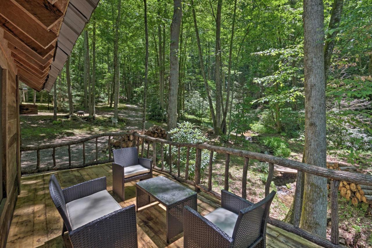 Creekside Cabin With Deck In Pisgah Forest! Barnardsville エクステリア 写真